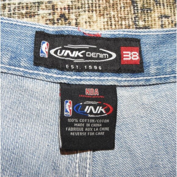 Vintage UNK Denim NBA Houston Rockets Tracy McGrady Shorts Size 38 - Picture 7 of 14